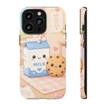 Milk Cookie Phone Case Cute Food Kawaii Tough Cover Gift Art