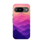 Pastel Mountain Haze Vaporwave Art Tough Phone Case