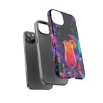 Neon Cocktail Phone Case | Retro 80s Tropical Drink Art