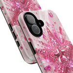 Pink Glitter Star Tough Case | Sparkle Phone Case