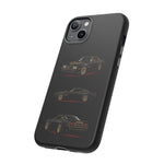 Trans Am Phone Case Black Gold, Three-View Vector Tough Cover