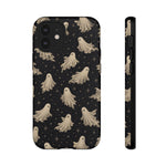 Vintage Ghost Pattern phone case | Halloween spooky stars design