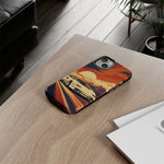 Retro Sunset Countach phone case | Sports car tough cover