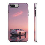 Silver Skyline R34 at Sunset Phone Case | Car Reflection Sky Case