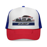 Datsun 240Z Racing Trucker Cap Hat | Classic JDM Vintage Mesh Snapback