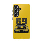 1969 Camaro Z28 Yellow Front View Muscle Car Tough Phone Case
