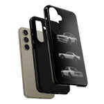 Silver Hakosuka Skyline Classic Sports Car Tough Phone Case for JDM Fans