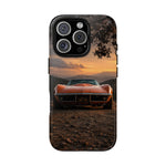 1969 C3 Corvette Phone Case, Orange Dirt Trail Dusk Cover, Gift