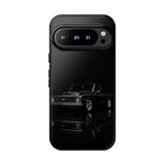 Black Classic C10 Truck Phone Case | Vintage Pickup Reflection, Minimal Auto Design