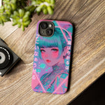 Neon Cyber Geisha phone case | Tough Case