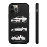 R32 Skyline Phone Case White, Three-View Vector Cover, Gift GTR Fans