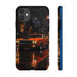 Challenger RT Phone Case, Rainy City Night Muscle Car Tough Cover
