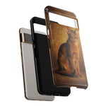 Abyssinian Warm Ticked Portrait Art Tough Phone Case