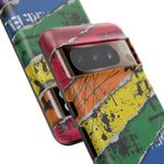 Rainbow Grunge Ripped Stripes phone case | Tough Cases