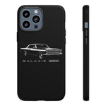 Vintage Galaxie 500 Phone Case | Classic Car Illustration, Black