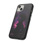 Melancholy Data Poster Phone Case, Glitch Anime Sky Tough Cover