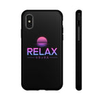 Relax Vaporwave Sunset Tough Phone Case Cover Gift Art