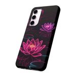 Neon Water Lilies Vaporwave Tough Phone Case