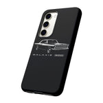 Vintage Galaxie 500 Phone Case | Classic Car Illustration, Black