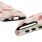 Pink Cherry Pattern Phone Case | Cute Retro Fruit Design