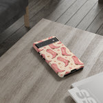 Pink Cowboy Boots phone case | Western pattern | Pastel stars