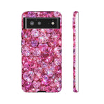 Pink Heart Gem Pattern phone case | Tough Case