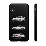 White S14 Silvia JDM Sports Car Phone Case Tough Multi View