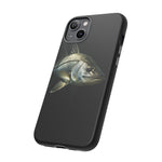 Snook Fishing Phone Case, Saltwater Portrait Black Cover, Gift
