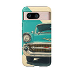 1957 Bel Air Turquoise Retro Tough Phone Case Classic Car Art Cover