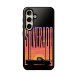 Silverado sunset truck Phone Case | Retro pickup silhouette