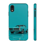 Turquoise 1960s GTO Car Phone Case | Retro Muscle Car