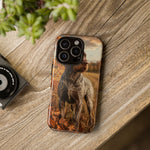 German Wirehaired Pointer Autumn Art Tough Phone Case