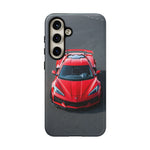 Red C8 Z06 Track Wing Tough Phone Case Cover Gift Art