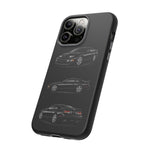 Black 300ZX Sports Car Tough Phone Case - Multi View