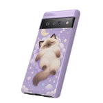 Ragdoll Sleepy Blue Eyes Kawaii Cat Art Tough Phone Case