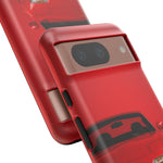 Red Miata Phone Case, NA MX5 90s JDM Roadster Tough Cover