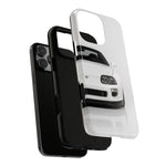 White MK4 Supra Phone Case, Retro 90s JDM Tough Cover for Car Enthusiasts