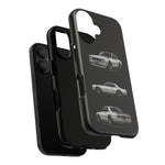 Silver Hakosuka Skyline Classic Sports Car Tough Phone Case for JDM Fans
