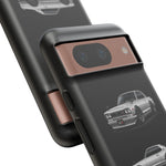 Silver Hakosuka Skyline Classic Sports Car Tough Phone Case for JDM Fans