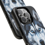 Siberian Husky Geometric Diamond Art Tough Phone Case