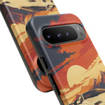 Retro Sunset Countach phone case | Sports car tough cover