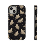 Vintage Ghost Pattern phone case | Halloween spooky stars design