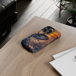 Bluefin Tuna Leaping at Sunset Fishing phone case | Tough Cover