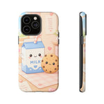 Milk Cookie Phone Case Cute Food Kawaii Tough Cover Gift Art