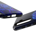 Neon Blue Tiger phone case | tough protective cover