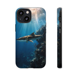 Cobia Reef Phone Case, Shaft of Light Ocean Fishing Tough Cover