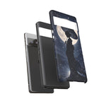 Geisha Parasol Moonlight Art Tough Phone Case