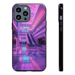 Empty Mall Escalator Vaporwave Art Tough Phone Case