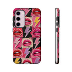 Pop Art Lips and Lightning Bolt Phone Case