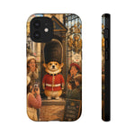 Corgi Royal Guard phone case | Cute British corgi soldier illustration